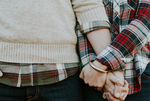 Couple walking together